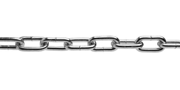 istock Metal chain isolated on white background 905579514
