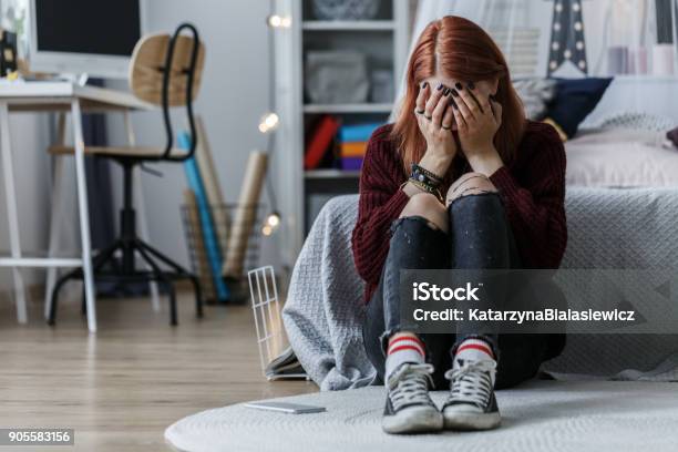 Girl With Problems Stock Photo - Download Image Now - Teenager, Adolescence, Teenage Girls