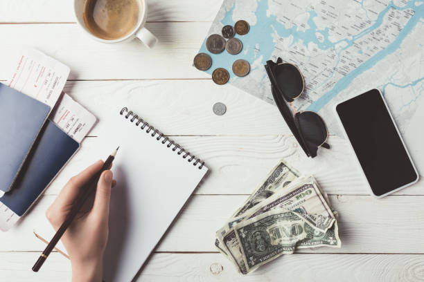 istock woman planning travel with notebook and pencil 905590690