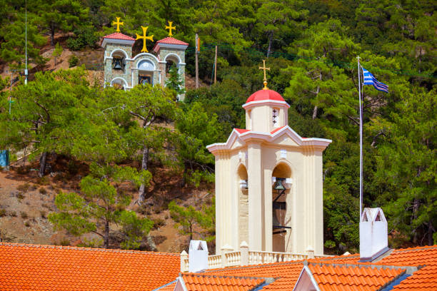 istock Tower with a cross in the monastery. 905592146