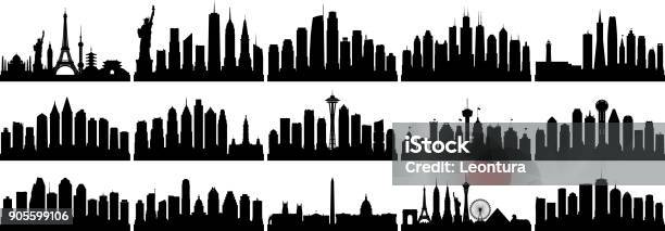 American Cities Stock Illustration - Download Image Now