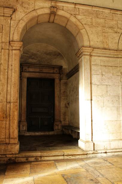istock Old church facade in Lisbon 905606224