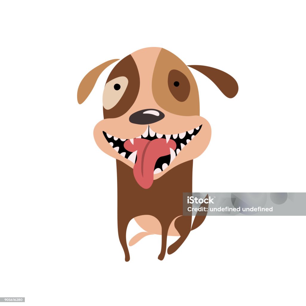 Biểu Tượng Chó Con Mỉm Cười Hài Hước Chú Chó Hoạt Hình Hạnh Phúc ...