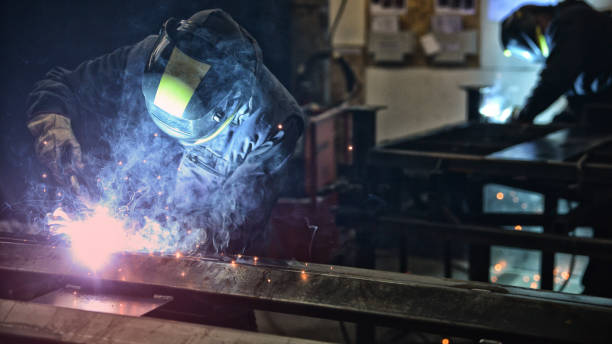 istock Welder in a factory 905616340