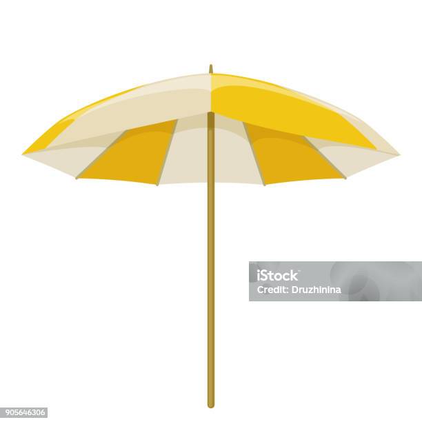 Beach Summer Holidays Stock Illustration - Download Image Now - Parasol, Vector, Umbrella