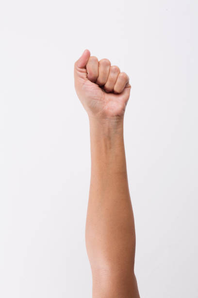 istock Fists handful strong fighting and Zero point finger hand symbols 905668174