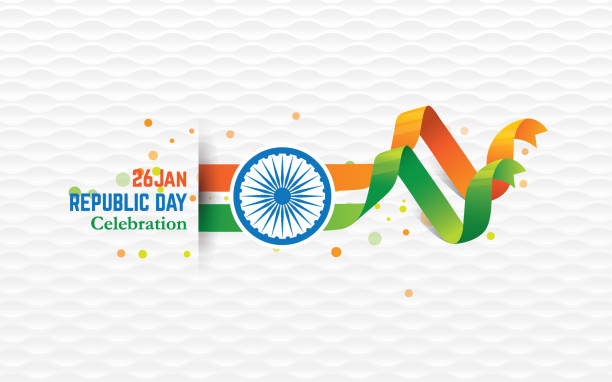 공화국 데가 배경 디자인 - indian flag india flag independence stock illustrations