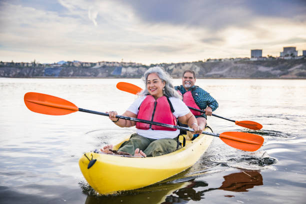 istock Senior Mexican Couple Kayaking 905675852