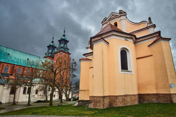 Baroque church and gothic cathedral in Gniezno