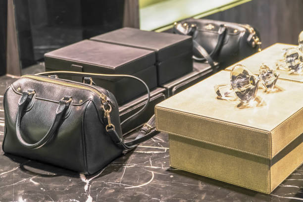 istock black leather clutch with diamonds on a beautiful background 905686410