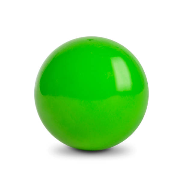 istock Green ball, Snooker Ball on white background 905702790