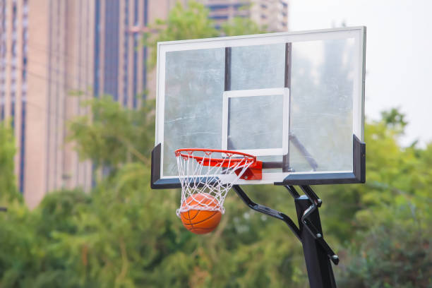istock Basketball ball in the basket 905702806
