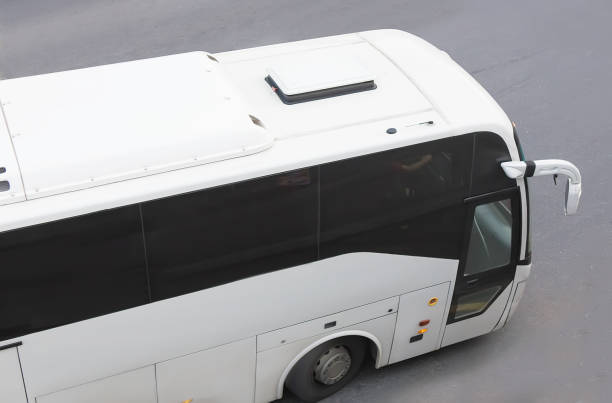 istock tourist bus at the city 905703434