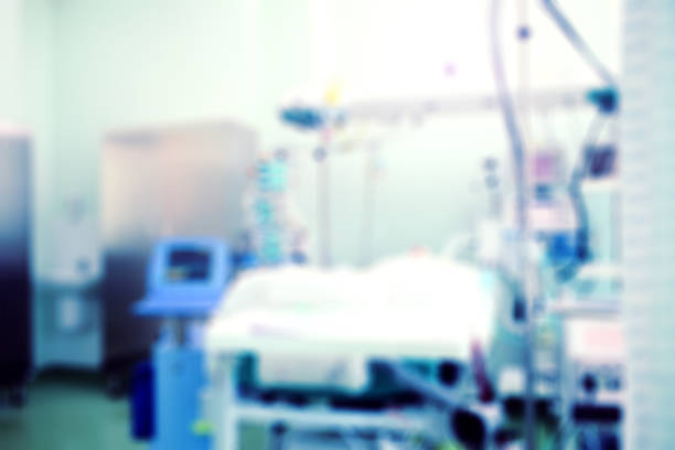 istock Hospital room with patient, unfocused background 905706366