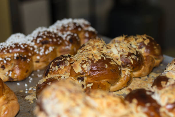 istock baking pastries and bread in an oven at a bakery 905709604