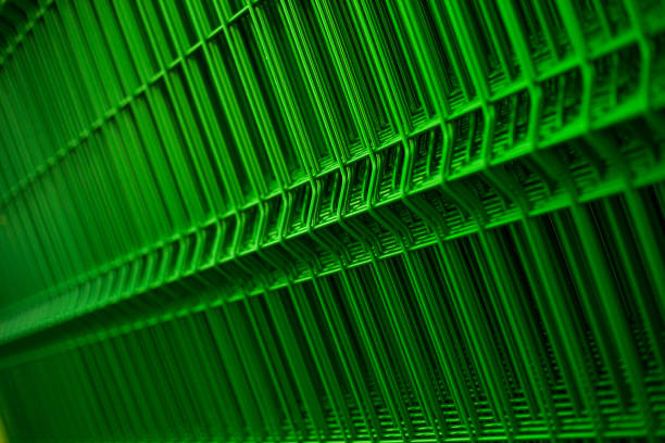 istock Green Metal fence 905712864
