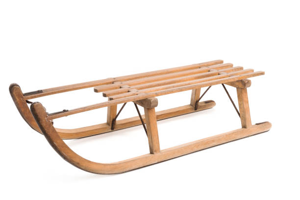 istock Vintage wooden sled 905713916