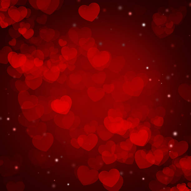 istock Valentines and wedding day. Abstract illustrated background with valentine hearts 905726218