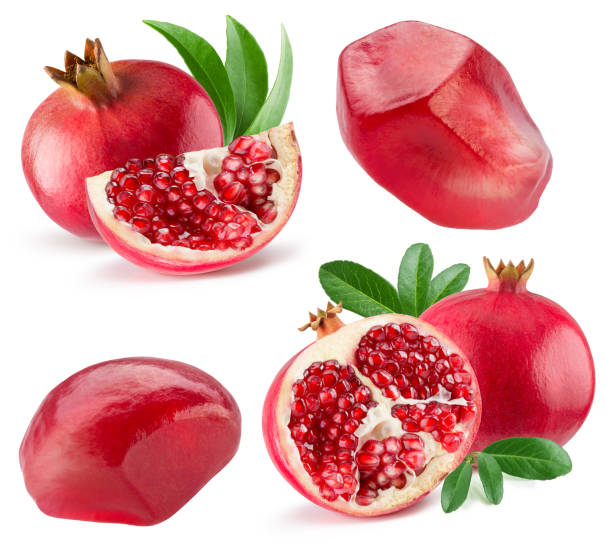 istock collection of pomegranate isolated 905726258