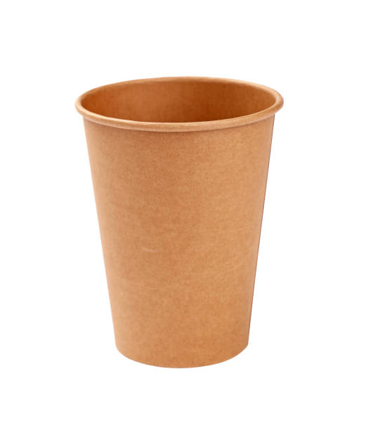 istock One brown paper parchment coffee cup isolated 905726588