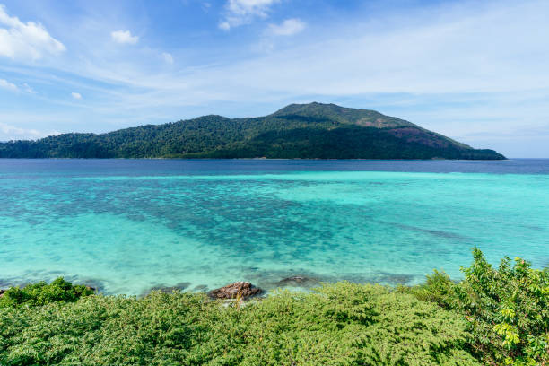 istock Beautiful seascape with crystal clear water 905746398
