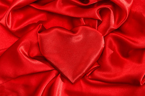 istock Heart shaped red silk Love Valentines Day 905754358