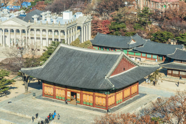 istock Aerial view of Deoksugung Palace 905757934