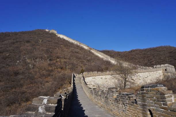 grande muraille de chine et des montagnes à jiankou - jiankou photos et images de collection