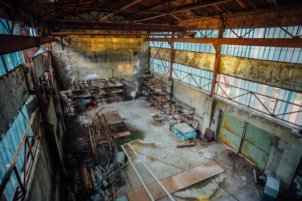istock Abandoned warehouse or industrial building. 905770942