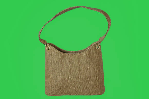 istock Beautiful, brown female, modern, stylish bag with a long handle 905771840