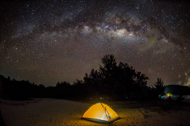 istock Milkyway over sky in Kudat beach, Malaysia 905778526