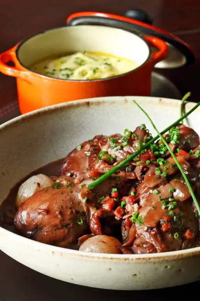 coq au vin : classic french