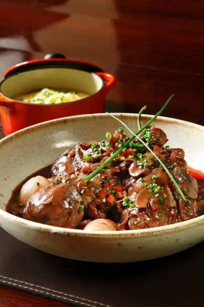 coq au vin : classic french