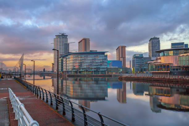 istock Sunset at Salford Quays 905781560