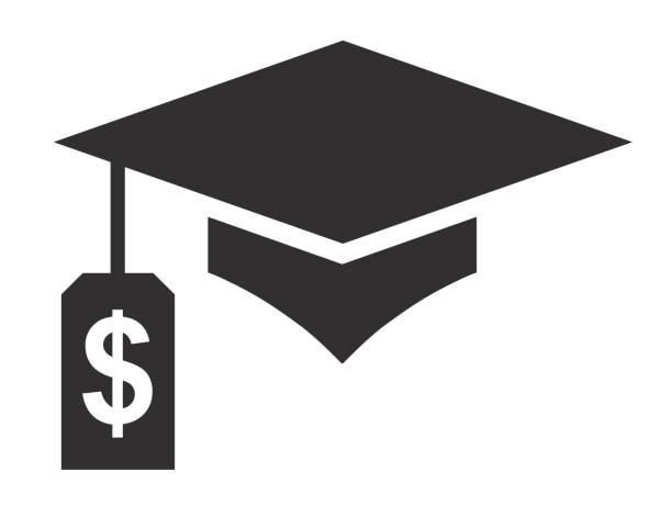Graduate Student Loan Icon - Student Loan Graphics for Education Financial Aid or Assistance, Government Loans, and Debt Graduate Student Loan Icon - Student Loan Graphics for Education Financial Aid or Assistance, Government Loans, & Debt pics for graduation free stock illustrations