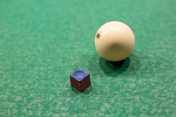 istock Billiard ball and chalk macro. 905789122