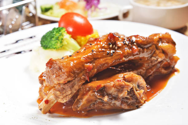 istock Delicious grilled pork ribs 905792610