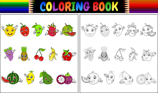 Ilustración de Libro Con Fruta De Dibujos Animados Para Colorear y más Vectores Libres de Derechos de Colorear - Colorear, Uva, Fruta - iStock Ilustración de Libro Con Fruta De Dibujos Animados Para Colorear y más Vectores Libres de Derechos de Colorear - Colorear, Uva, Fruta - iStock
