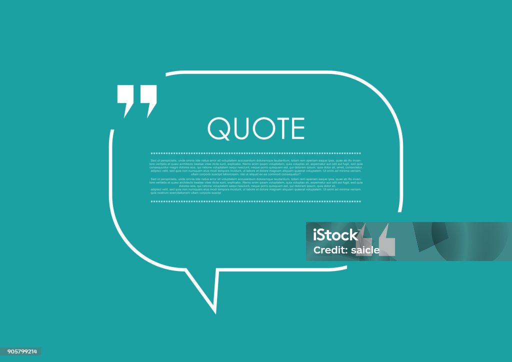 Quote blank speech bubble abstract bright design Quote blank speech bubble abstract bright design. Vector background Speech Bubble stock vector