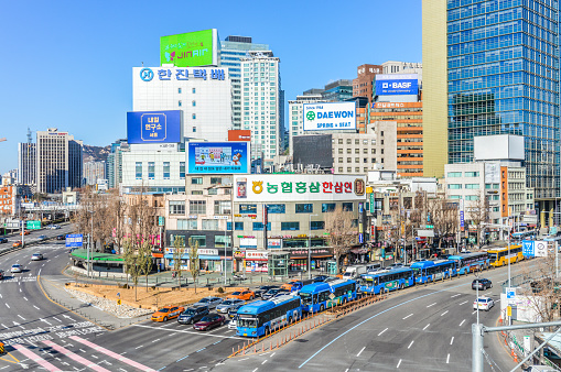 Seoul cityscape and urban scene