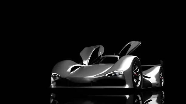 fast sports car for motorsports, lemans prototype. Car of my own design, legal to use.