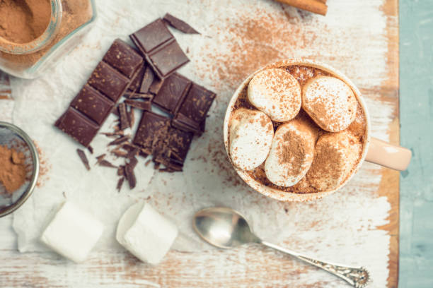 istock Hot chocolate with marshmallows, cinnamon and anise 905822412