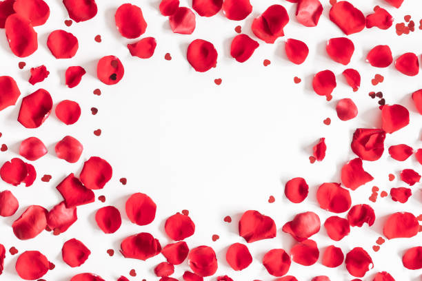 istock Valentines day background. Flat lay, top view, copy space 905824326
