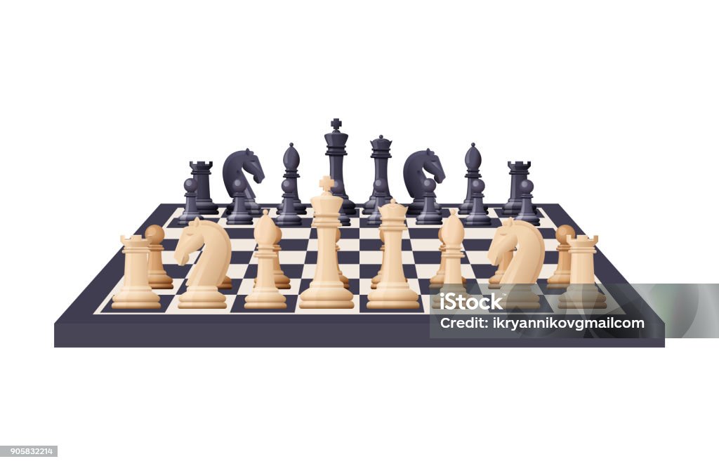 Vetores de Peças De Jogo Xadrez Preto E Branco Figuras No Tabuleiro De  Xadrez e mais imagens de Quadro-negro - iStock