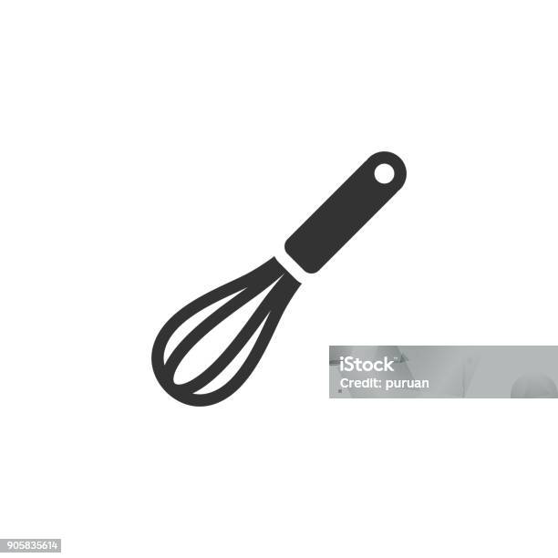 Bw Icons Eggbeater Stock Illustration - Download Image Now - Wire Whisk, Egg Beater, Icon Symbol