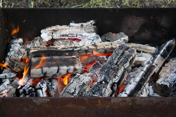 istock The burning coals of a BBQ 905840762