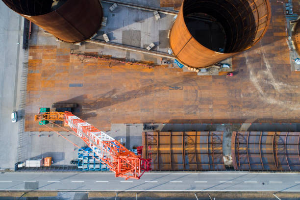 Scenery from the top of the industrial area.