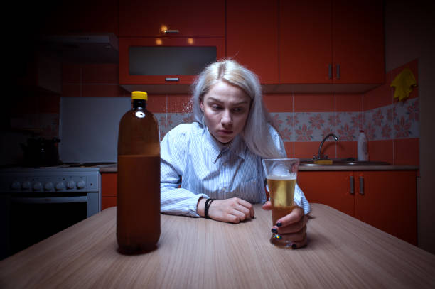 istock Young woman having troubles with alcohol. 905853408