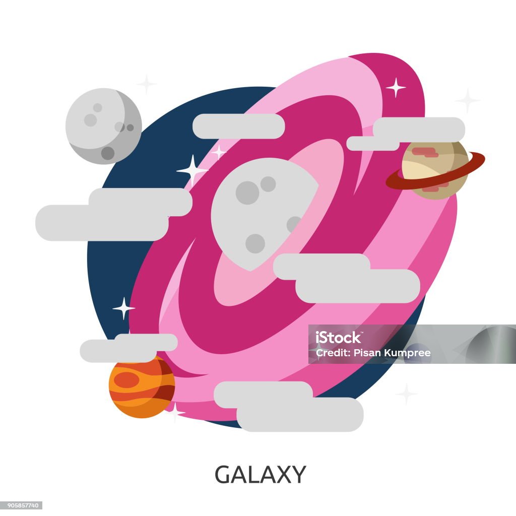 Galaxy Vector File Space Galaxy Vector Image Stock Illustration - Download Image Now - Art ...