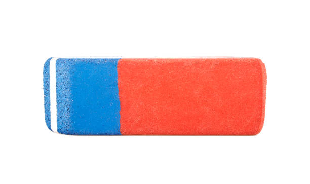 istock Close up of an eraser on white background 905860048
